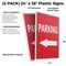 Signmission Parking With Arrow, Plastic Signs Only 24 Inch x 36 Inch, Corrugated Plastic, 2PK CSB-2436-2PACK-Parking With Arrow - alternate 2