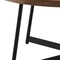 Homeroots 35" Brown and Black Wood And Metal Round Frame Coffee Table 370462 - alternate 7