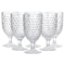 Martha Stewart 6 Piece 14.2 Ounce Clear Glass Hobnail Goblet Drinkware Set 120569.01 - alternate 1