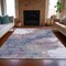Homeroots 5' X 8' Blush And Gray Abstract Washable Indoor Outdoor Area Rug 631874 - alternate 8