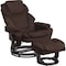 Flash Furniture Brown MIC Multi-Position Recliner and Ottoman BT-70222-MIC-FLAIR-GG - alternate 1
