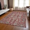 Homeroots 10' X 14' Red Beige And Charcoal Oriental Washable Indoor Outdoor Area Rug 582133 - alternate 8