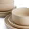 Soho Lounge Bryant Park 12 Piece Reactive Stoneware Dinnerware Set in Beige 750123481M - alternate 5