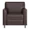 Flash Furniture HERCULES Diplomat Brown LeatherSoft Chair with Clean Line-Stitched Frame and Chrome Legs BT-827-1-BN-CHR-GG - alternate 7