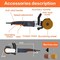 Wrightmaster 1300W 10A Corded 7.87 in. Handheld Electric Polisher with 6 Speed Adjustable, 3 Polishing Wheels ZR-7402 - alternate 5
