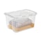 Sterilite 48 Qt. Clear Hinged Lid Storage Tote 19148006 - alternate 7