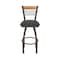 Holland Bar Stool Co Eleanor 30in Swivel Bar Stool with Bronze Finish, Medium Back and Canter Iron Seat 880 - alternate 5