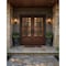 Doornmore G7512, 66.5" x 82" ( 2x32" Door) Left Hand, Mahogany SDL 12 Lite 3/4 Lite Exterior Door G7512-SW-3280_2_LI - alternate 1