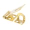 Prime-Line Door and Gate, Safety Hasp Hinge Latch with Fixed Staple 1-3/4 inch with Screws, Brass Plated U 117016 - alternate 1