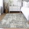 Homeroots 9' X 12' Gray And Ivory Abstract Washable Indoor Outdoor Area Rug 597972 - alternate 6