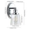 Jonathan Y Beverly 5" 1-Light Iron/Seeded Glass Classic Cottage LED Vanity Light, Chrome JYL7530A - alternate 10