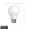 Bulbrite LED Filament, 14 Watt Dimmable A19 Light Bulb, Milky Glass Finish, E26 Base, 4000K, 1400 Lumens, 4PK 862305 - alternate 6