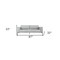 Homeroots 87" Light Gray Sofa With Black Legs 480931 - alternate 5