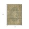 Homeroots 8' X 10' Artichoke Green And Beige Medallion Washable Indoor Outdoor Area Rug 616445 - alternate 8
