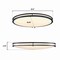 Westinghouse Lauderdale 33in 40W LED Indoor Flush Mount, Color Temp Select, Matte Black, Frosted Acrylic 6136300 - alternate 4