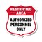 Signmission Restricted Area Shield Sign Authorized P, 12 Inch X 12 Inch, Plastic Sign SHI-P-12-456 - alternate 1