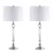 Jonathan Y Emma 29.5" Crystal LED Table Lamp, Clear, 2PK JYL2048A-SET2 - alternate 10