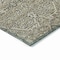 Homeroots 8' Pewter Round Floral Washable Indoor Outdoor Area Rug 607352 - alternate 6