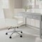 Martha Stewart Maxine Upholstered Office Chair in White/Polished Nickel GO-18301-WH-MS - alternate 8