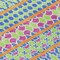 Homeroots 8' Blush Blue And Lime Green Round Quatrefoil Washable Indoor Outdoor Area Rug 583206 - alternate 7