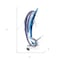 Homeroots 14" Blue Murano Glass Dolphin Figurine Tabletop Sculpture 376128 - alternate 5