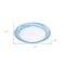 Homeroots Blue Four Piece Round Swirl Acrylic Service For Four Salad Plate Set 520894 - alternate 7