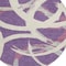 Homeroots 8' Purple Ivory And Gray Round Abstract Washable Indoor Outdoor Area Rug 599156 - alternate 7