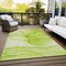 Homeroots 10' X 14' Green Abstract Washable Non Skid Indoor Outdoor Area Rug 559747 - alternate 7