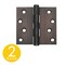 Global Door Controls 4 in Leaf W x 4 in Leaf H, Bronze CP4040-US10B - alternate 1
