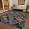 Homeroots 9' X 12' Black Yellow And Green Geometric Washable Indoor Outdoor Area Rug 609128 - alternate 6