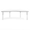 Flash Furniture Wren 96 in x 48 in Kidney Adjustable Height Activity Table, Thermal Laminate Top, Standard Legs, White XU-A4896-KIDNY-WHT-T-A-GG - alternate 7