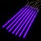 Elegani 8-Tube Snowfall Lights - 50cm Purple LED Meteor Shower Lights, Indoor/Outdoor, Waterproof, Plug-In PH-8Tubes-PPL - alternate 2