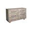 Homeroots 57" Gray Solid Wood Six Drawer Dresser 661220 - alternate 10
