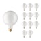 Bulbrite Pack of 12 Incandescent G40 Medium Screw Base E26 Light Bulb, 60 Watt, White, 12PK 861046 - alternate 1
