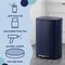 Happimess Connor Rectangular 13.2-Gallon Trash Can with Soft-Close Lid and FREE Mini Trash Can, Denim Blue HPM1006J - alternate 9