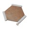 Apollo Tile Aureole 8.66 in. x 9.84 in. Matte Terra Mauve and White Porcelain Hexagon Wall and Floor Tile (8.07 sq ft/case) - 18 Sheets APLENC88COTA - alternate 8