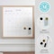 Martha Stewart Everette 18in. x 18in. Magnetic Monthly Calendar Dry Erase Board, w/Dry Erase Marker and 2 Mgnts BR-PM-MWP-4545-LN-MS - alternate 7