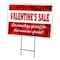 Signmission Valentines Day Sale Yard & Stake outdoor plastic coroplast window, C-1216-DS-Valentines Day Sale C-1216-DS-Valentines Day Sale - alternate 1