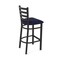 Holland Bar Stool Co 25" Stationary Counter Stool, Black Wrinkle, Canter Twilight Seat 40025BW002 - alternate 6