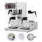 Vevor 12 Cups Commercial Drip Coffee Maker with 3 Glass Carafes and 3 Warmers Office FRB-286-BD3 - alternate 1