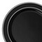 Smarty Had A Party 7.5" Black with Silver Edge Rim Plastic Appetizer/Salad Plates (120 Plates), 120PK 117BS-CASE - alternate 10