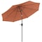 Pure Garden 10Ft Outdoor Tilting Patio Umbrella, Terracotta 50-100-TC - alternate 4