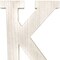 Homeroots 16" White Distressed Wood Letter K Tabletop Sculpture 478363 - alternate 6