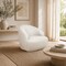 Manhattan Comfort Lukas Upholstered Swivel Accent Chair in Cream AC1631-CR - alternate 6