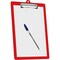 Acrimet 3 Pack Clipboard Letter Size Low Profile Clip & Side Rulers, Durable Plastic, Solid Red, 3PK 134.VM - alternate 9