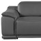 Homeroots 107in Dark Gray and Silver Italian Leather Power Reclining Loveseat With Storage 720573 - alternate 7