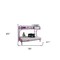 Homeroots 78" X 41" X 65" Twin Over Full Purple Metal Tube Futon Bunk Bed 286587 - alternate 5