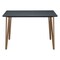 Homeroots 55" Black And Gold Wood And Steel Counter Height Dining Table 394793 - alternate 1