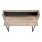 Homeroots 47" Taupe and Black Wood and Metal Sled Computer Desk 489853 - alternate 7