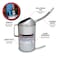 Performance Tool 4 qt. Galvanized Measuring Dispenser, Spill Proof, Angled Spout, Easy Grip W54278 - alternate 5